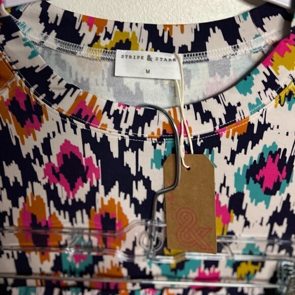 Stripe and Stare Sweatshirt & Lightweight Jogger in Leopard Ikat size M - Picture 3 of 6